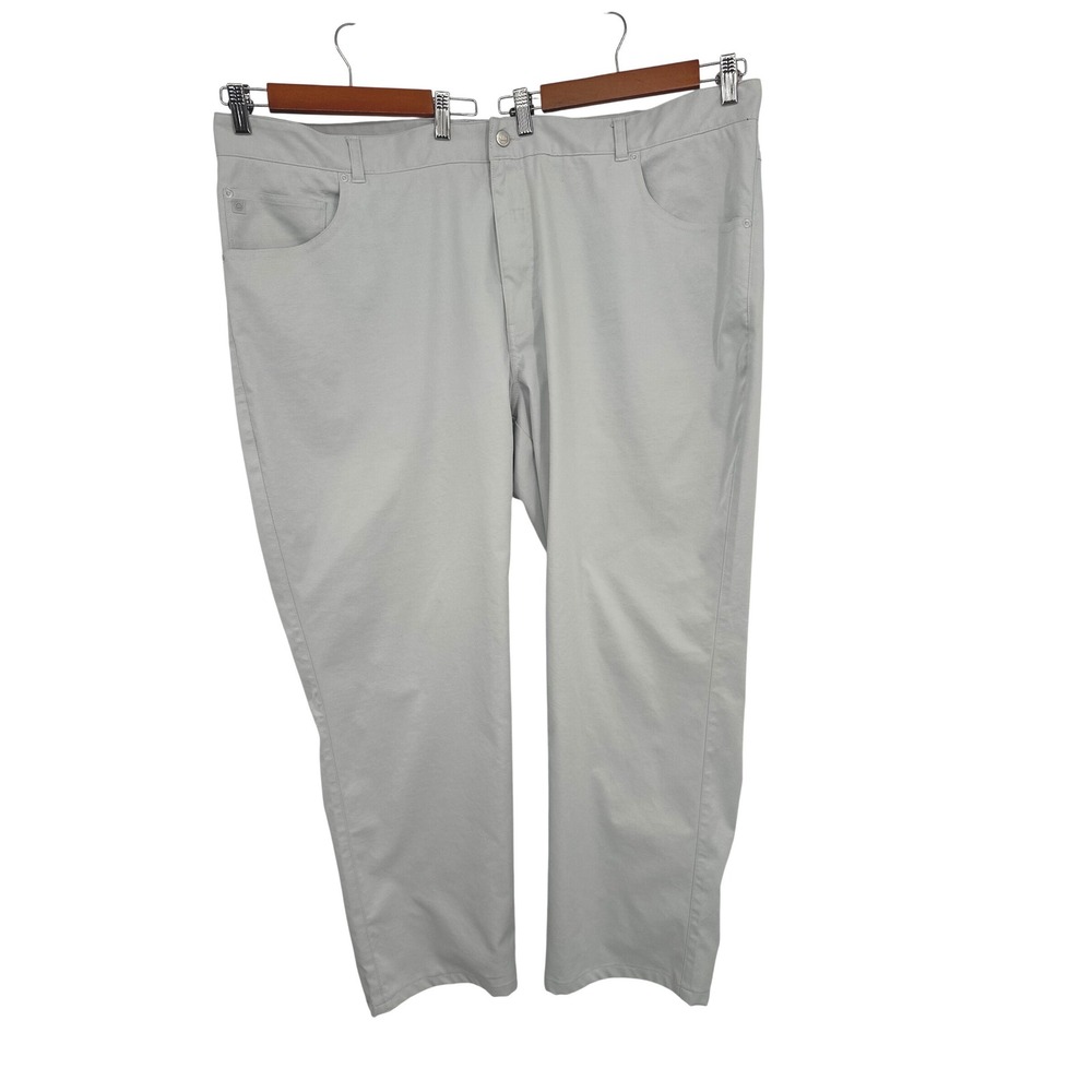 Peter Millar Pants‎ Mens 48R Gray Performance Five-Pocket Golf Trousers EB66